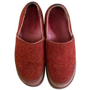 CHACO "Sloan" Women's Wool Loafer, 7, Slip On, Red/Orange, Comfort, Casual